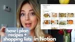 🍲 NOTION TOUR | how i organize my recipes and shopping list