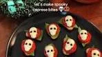 💀 SPOOKY CAPRESE BITES! 🥨 Ingredients: -King’s Hawaiian ...