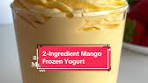 2-ingredient Healthy Mango Frozen Yogurt Recipe