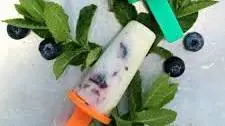 3-Ingredient Blueberry Banana Yogurt Pops
