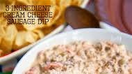 3-Ingredient Cream Cheese Sausage Dip