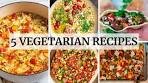 5 Easy Vegetarian Recipes (Healthy Mediterranean Diet ...