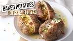 Air Fryer Baked Potatoes [w/ Crispy Skin]