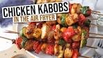 Air Fryer Chicken & Vegetable Kabobs [Simple Recipe]