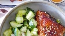 Air fryer honey and garlic chicken thighs
