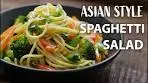 Asian Style Spaghetti Salad Recipe | Vegetarian and Vegan ...