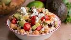 Avocado Chickpea Salad with Chili Lime Dressing