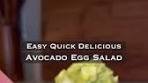 Avocado Egg Salad This right here is easy, quick, healthy and ...