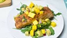 Ayesha Curry’s Spiced Salmon with Mango Avocado Salad