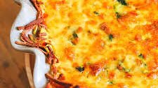 Bacon and Spinach Hash Brown Pie.