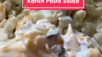 Bacon Ranch and Cheddar Pasta Salad. So good. So easy ...