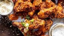 Baked Garlic Parmesan Buffalo Chicken Wings