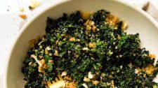 Baked Kale Salad With Crispy Quinoa