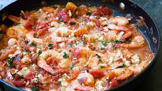 Baked Shrimp in Tomato Feta Sauce