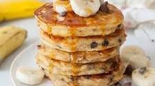 Banana Chocolate Chip Pancakes