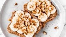 Banana Toast with Brown Sugar, Cinnamon & Walnuts