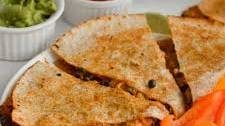 BBQ Chicken and Black Bean Quesadilla