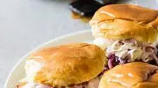 BBQ Chicken Sliders (Chicken Thigh Recipe)