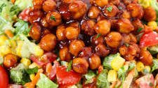 BBQ Chickpea Salad with Avocado Ranch