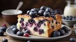 Berry Yogurt Bliss: Blueberry Infusion in Every Slice of Cake
