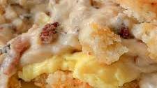 Best Southern Ham Gravy With Cheesy Biscuits And Eggs