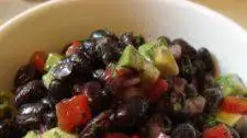 Black Bean Salad with Lime Vinaigrette