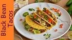 Black Bean Tacos | Vegetarian Black Bean Tacos Recipe