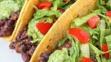 Black Bean Tacos with Avocado Cilantro-Lime Sauce