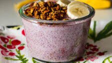 Blueberry Chia Pudding Breakfast Bowl