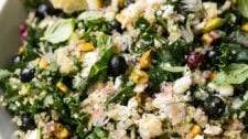 Blueberry Feta Quinoa Salad with Lemon Vinaigrette