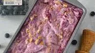 Blueberry Swirl Frozen Yogurt