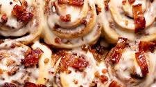 Bourbon Maple Bacon Cinnamon Rolls