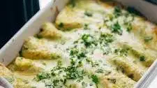 Breakfast Enchiladas with Roasted Poblano Sauce
