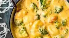 Broccoli and Cheese Soup with Gnocchi