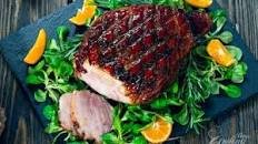 Brown Sugar and Ginger Glazed Ham