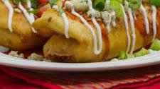 Buffalo Chicken Chimichangas