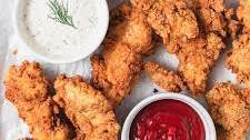 Buttermilk Fried Chicken Tenders with Homemade Ranch