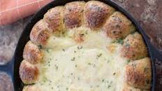 Cajun Crab Dip With Garlic-Herb Roll Dippers