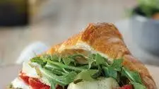 Caprese Breakfast Croissant Sandwich