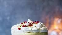 Caramelised pineapple and coconut trifle with rum syllabub