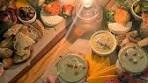 Celebrate the season! A harvest board of delicacies, candlelit ...