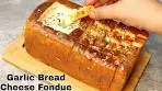 Cheese Garlic Bread Fondue| Unique & Easy Cheese Fondue ...