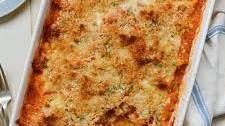 Cheesy Baked Spaghetti Squash with Marinara Sauce