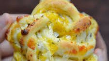 Cheesy Garlic and Herb Braided Rolls