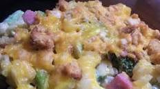 Cheesy Ham & Broccoli Casserole