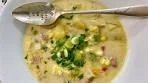 Chef Kevin Belton's ham, corn and potato chowder