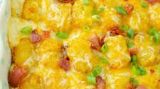 Chicken Bacon Ranch Tater Tot Casserole