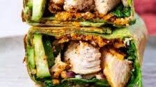 Chicken Hummus Wrap (easy, healthy and versatile!)