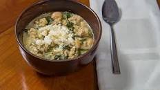 Chicken & Spinach Soup with Feta