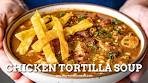 Chicken Tortilla Soup with a KICK!